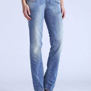 DIESEL LOWKY JEANS 0826D STRAIGHT LOW WAIST 25X32